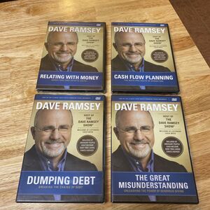 Dave Ramsey Financial Peace University 4 DVD Set SEALED (lessons 2,3,4 & 13)